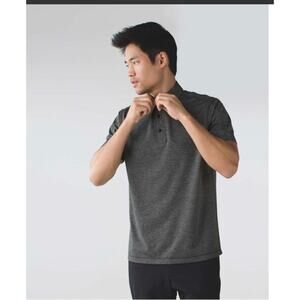 Lululemon Evolution Polo Heathered Black